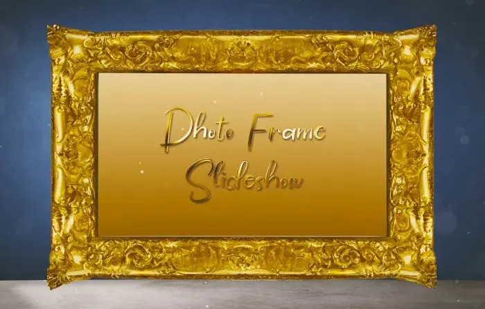 Golden 3D Pre Wedding Frame Album Slideshow